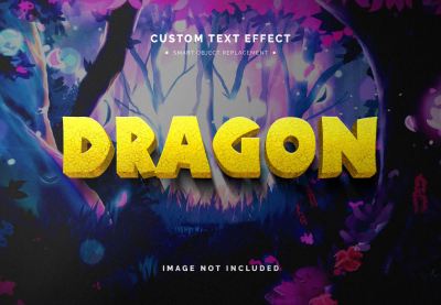 Magical 3D Text Effect Mockup