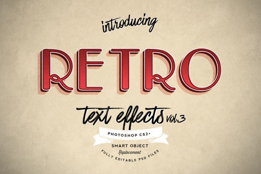 Vintage Retro Text Effects Vol. 3