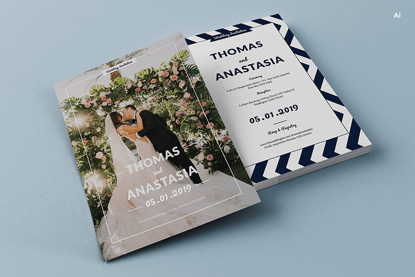 Save the Date Calendar Postcard Template