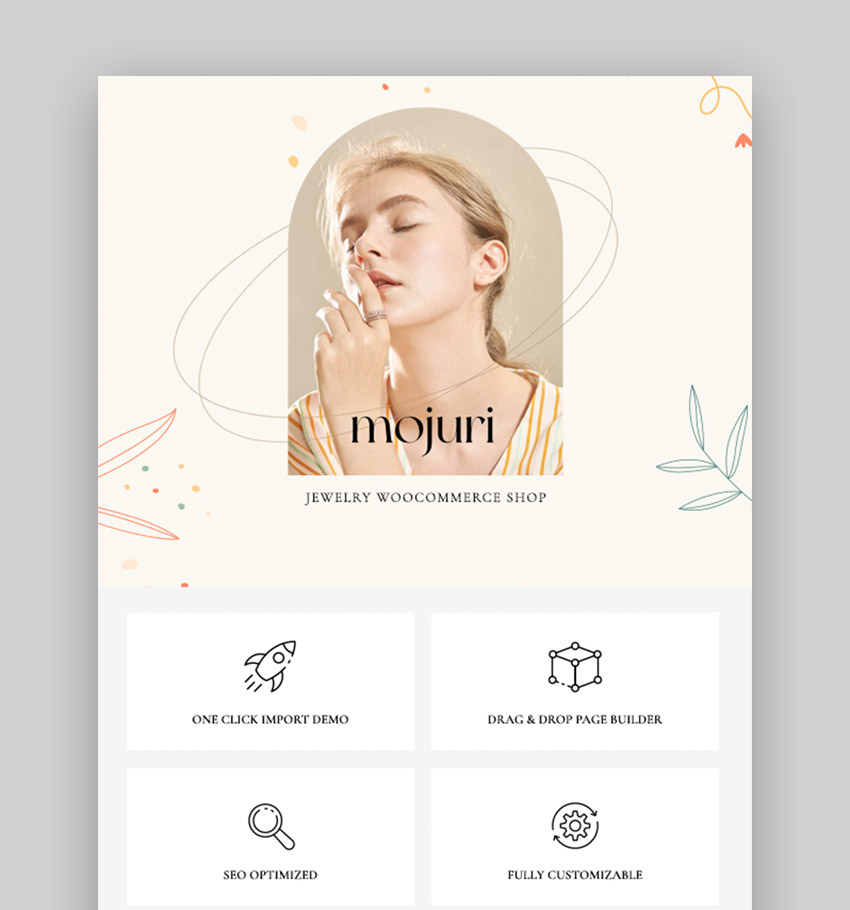 Mojuri Jewelry Store and Fashion WooCommerce Theme
