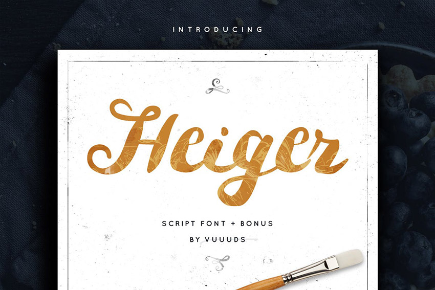 Heiger Brush Script Font