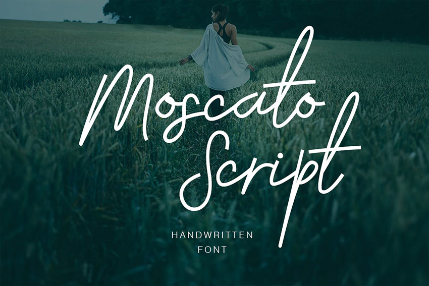 Moscato Fancy Script Font