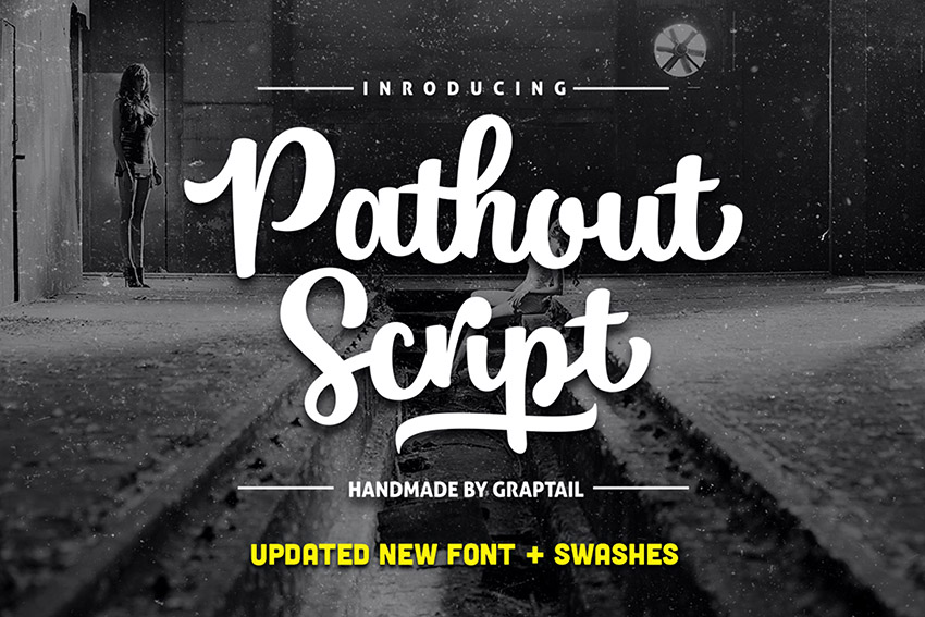 Pathout Script Lettering Font