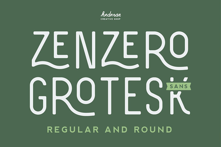 Zenzero Rounded Sans Serif Font
