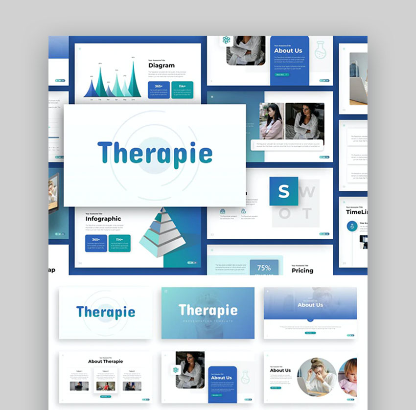 Therapie - Plantilla para PPT de Medicina