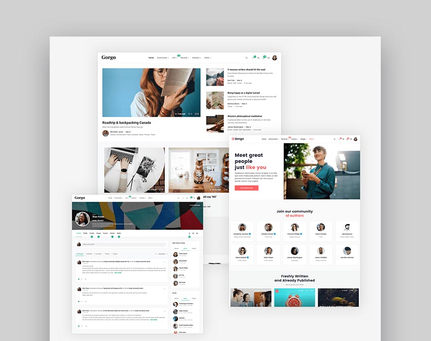 Gorgo Author Website Template