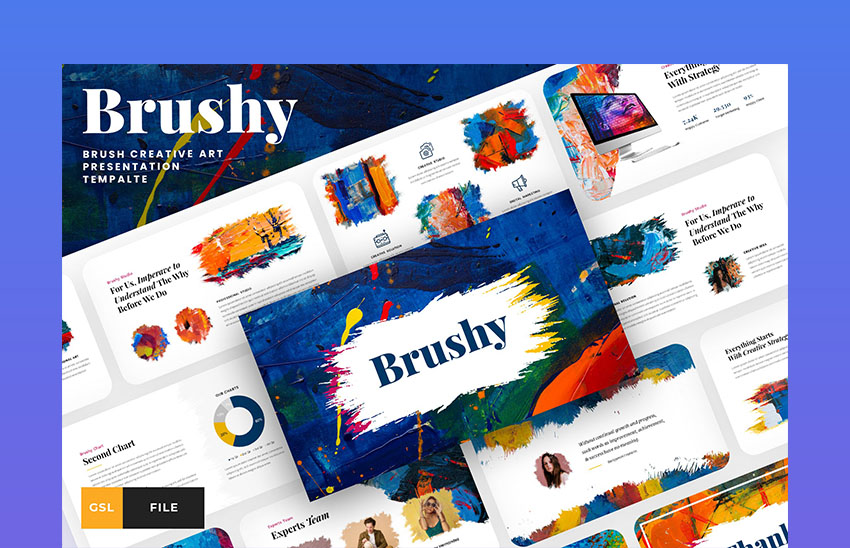 Brushy - Arte Creativo en Pincel de Google Slides