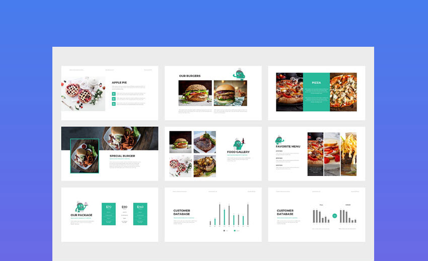 FlatKitchen PowerPoint-Präsentationsvorlage