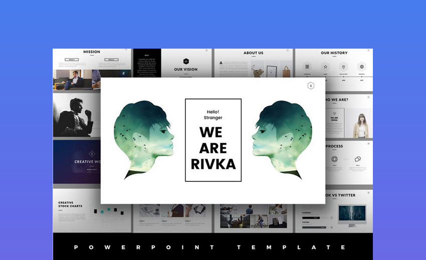 Rivka Minimal Cool PowerPoint-Vorlage