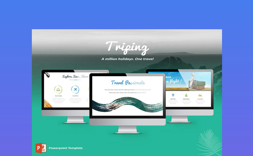 Triping Reisen PowerPoint-Vorlage