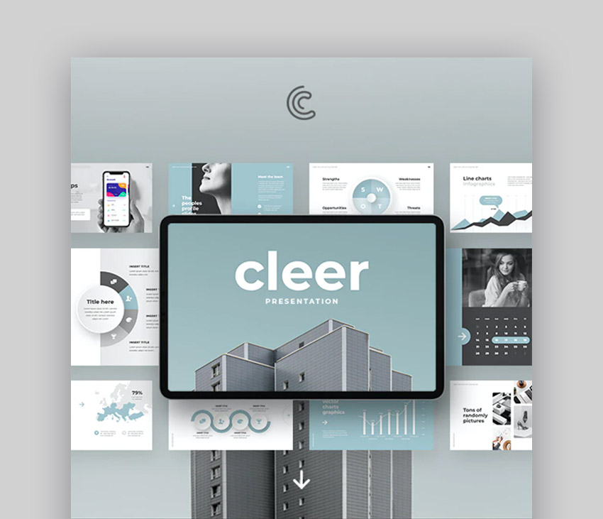 Cleer - Plantilla PowerPoint