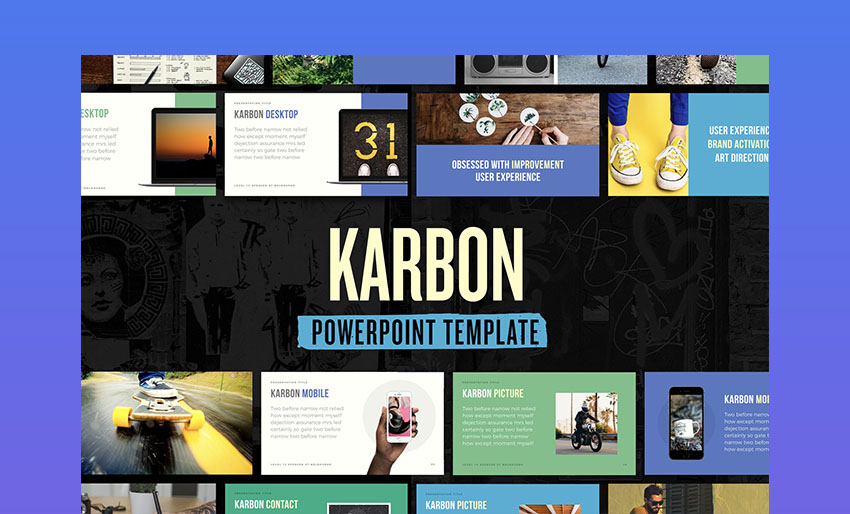 Karbon - Plantilla para presentación PowerPoint