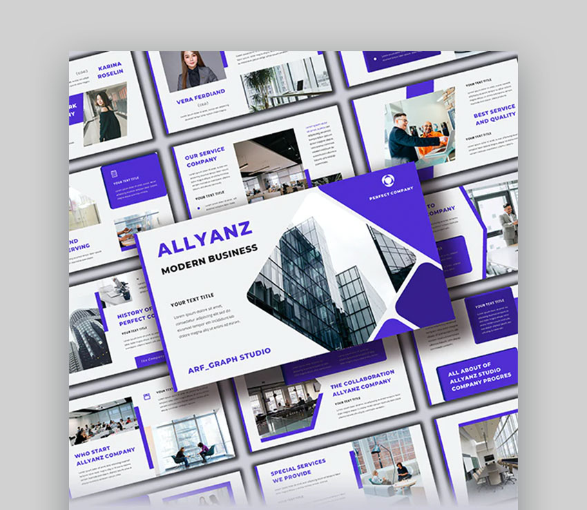 Allyanz - Templete Presentaciones Modernas de Negocios