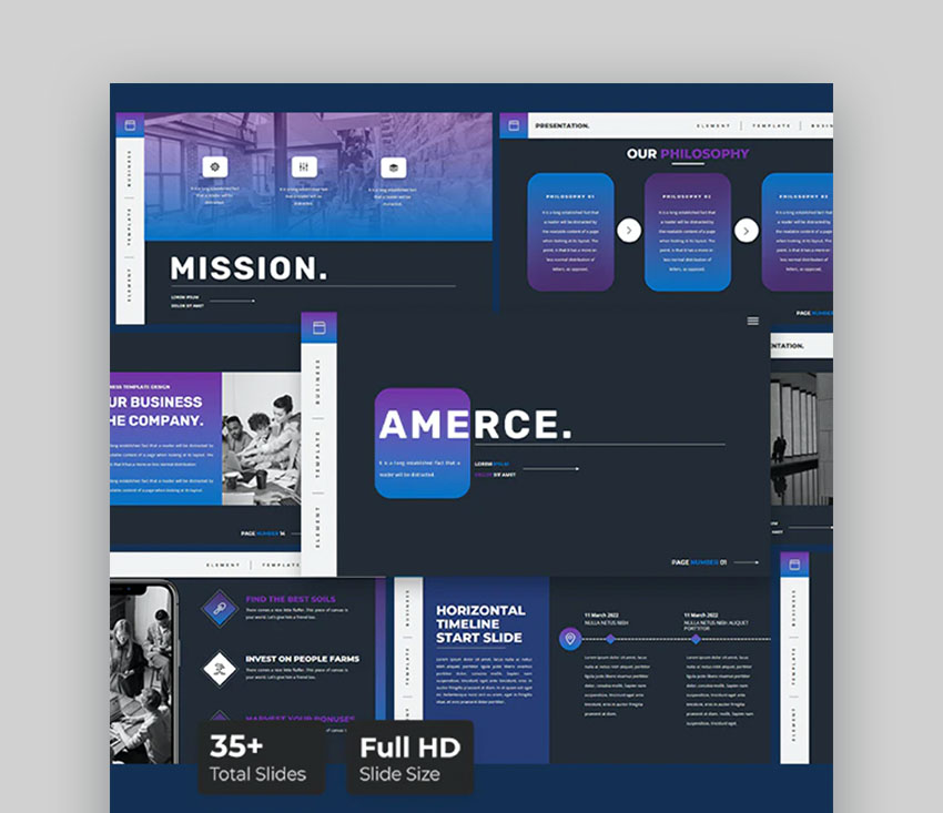 Amerce - Plantillas para Presentaciones en Google Slides