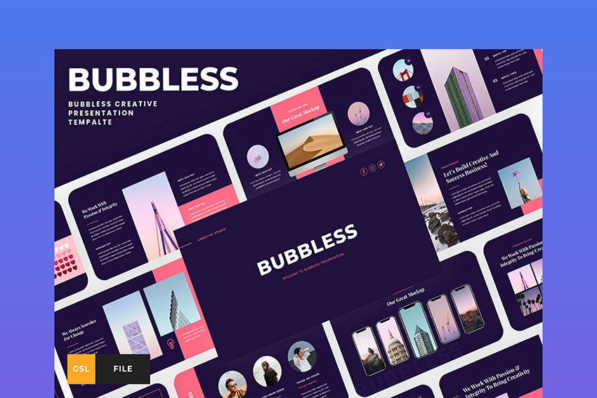 Bubbless Google Slides Templates for Business