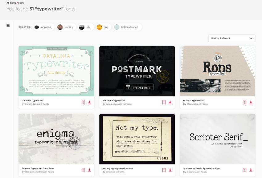Best Typewriter Font Downloads From Envato Elements