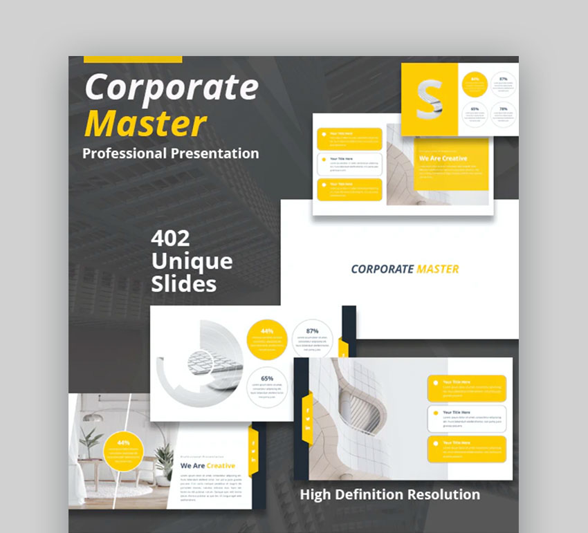 Corporate Master: Plantilla de presentación de PowerPoint