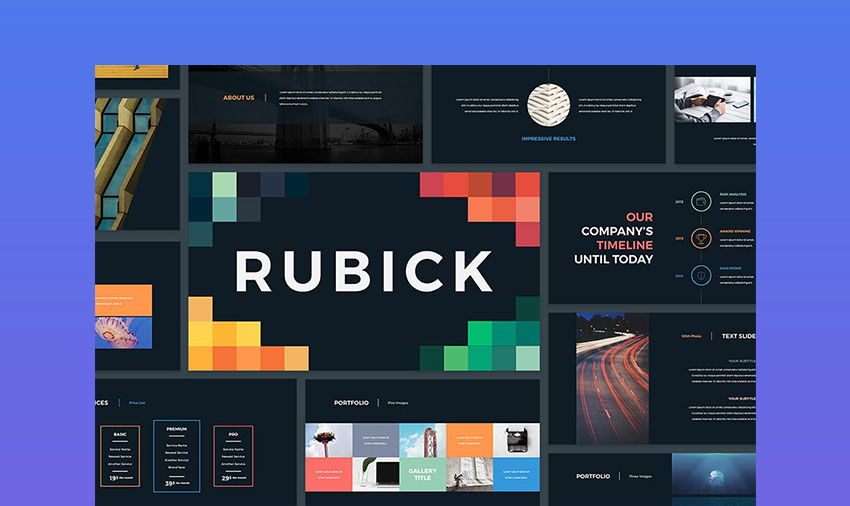 Rubick: Plantilla de presentación