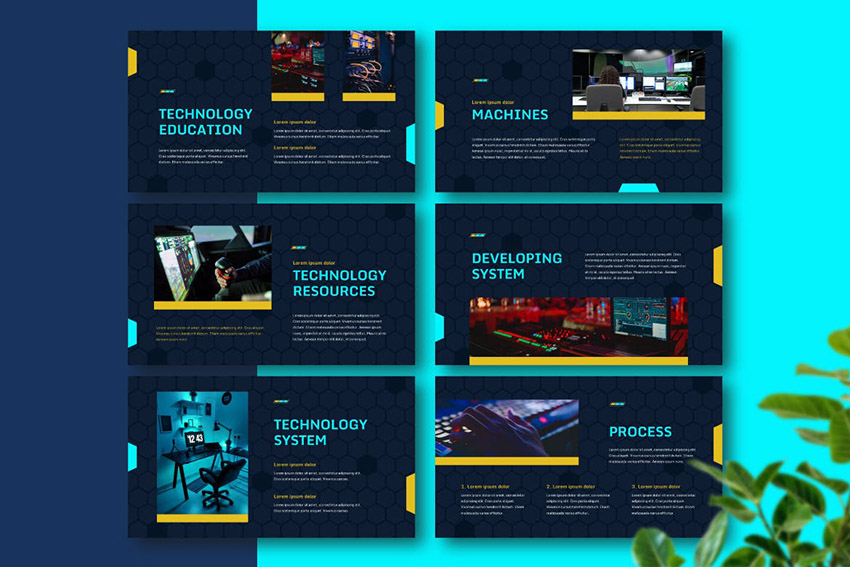 Descarga la plantilla Techie