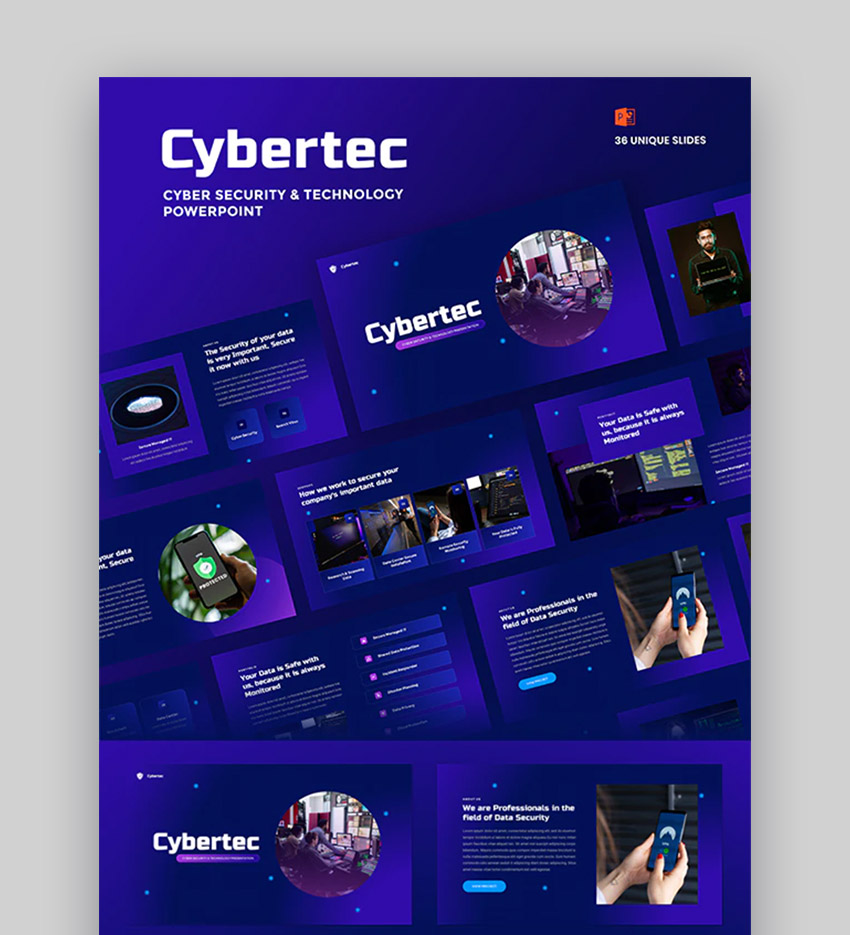 Crea las mejores Presentaciones de Tecnología con esta Plantilla