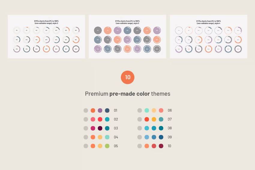 Chart and Diagram Colorful Infographics for PowerPoint