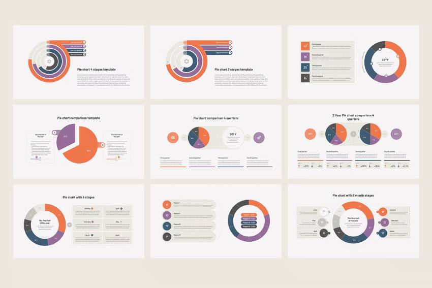 Chart and Diagram Best Infographics for PowerPoint