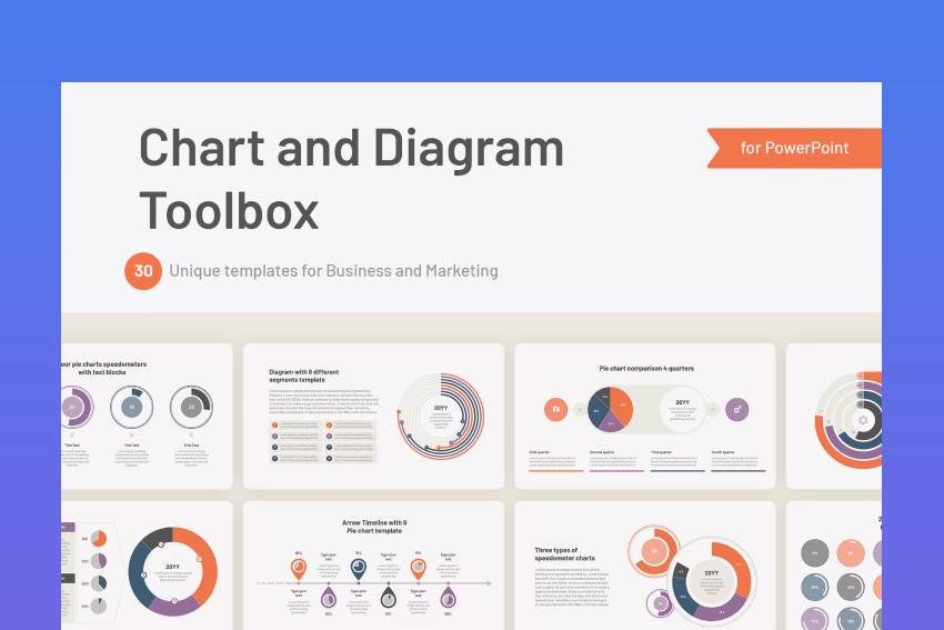 Chart and Diagram Infographic Templates PPT