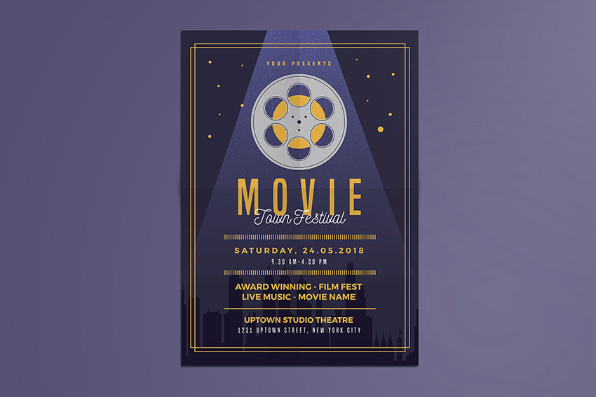 Photoshop Movie Poster Template