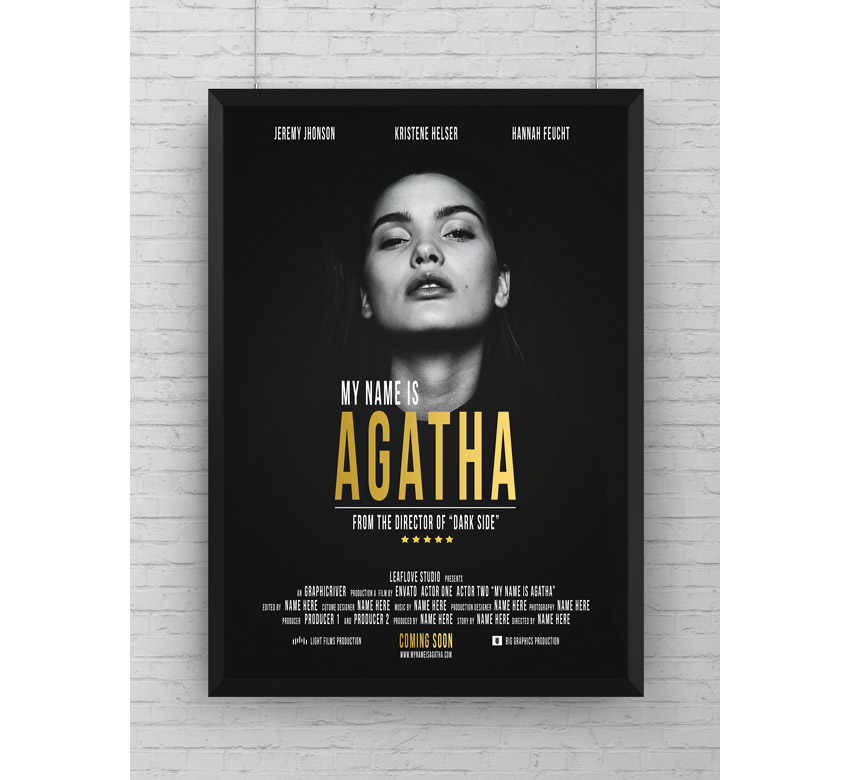 Movie Poster Credits Template Photoshop Download