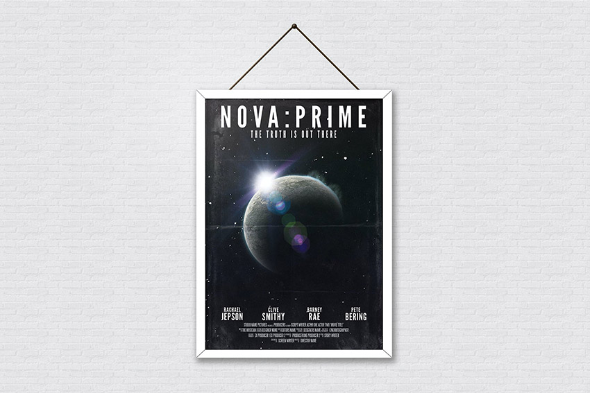 Sci Fi Movie Poster Credits Template