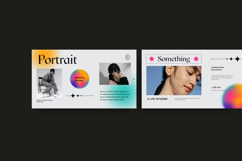 Einfache saubere Business PowerPoint Vorlage