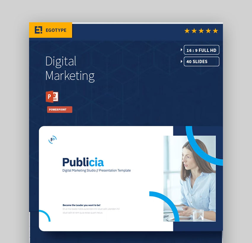 Publicia Clean PowerPoint Presentation Design