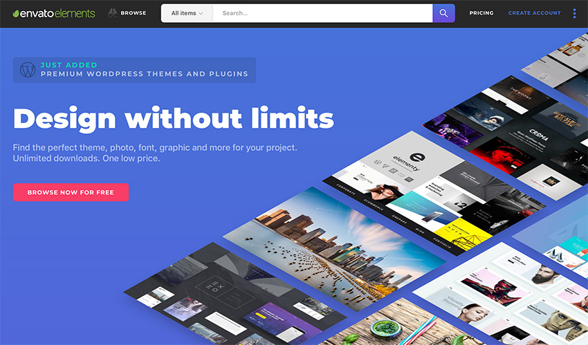 Envato Elements - minimale PPT-Vorlagen unbegrenzt