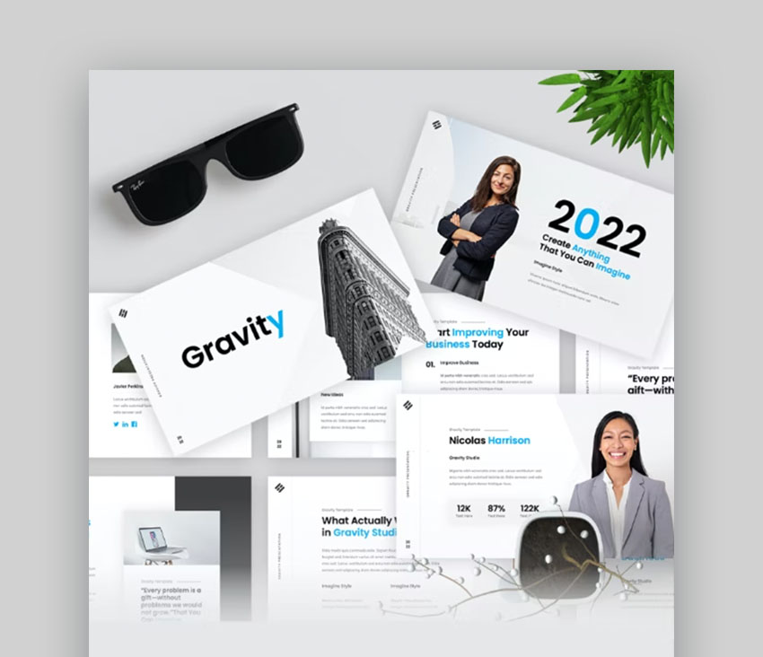 Gravity Clean Presentation Design