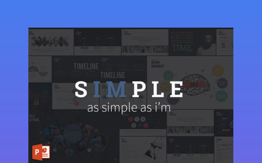 Minimalist PPT template