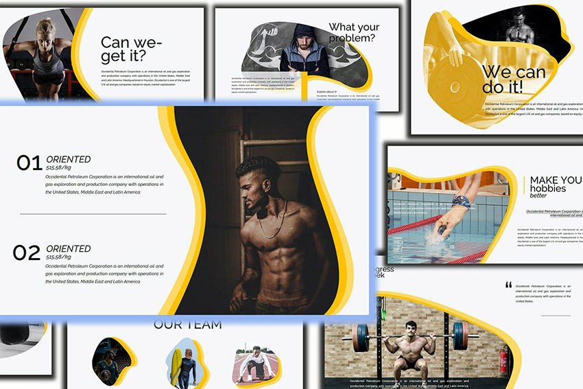 Gesture Sports Presentation Ideas PPT