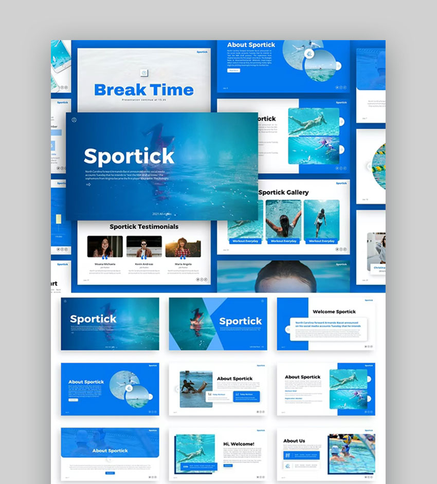Sportick - Plantilla de Presentación Deportiva