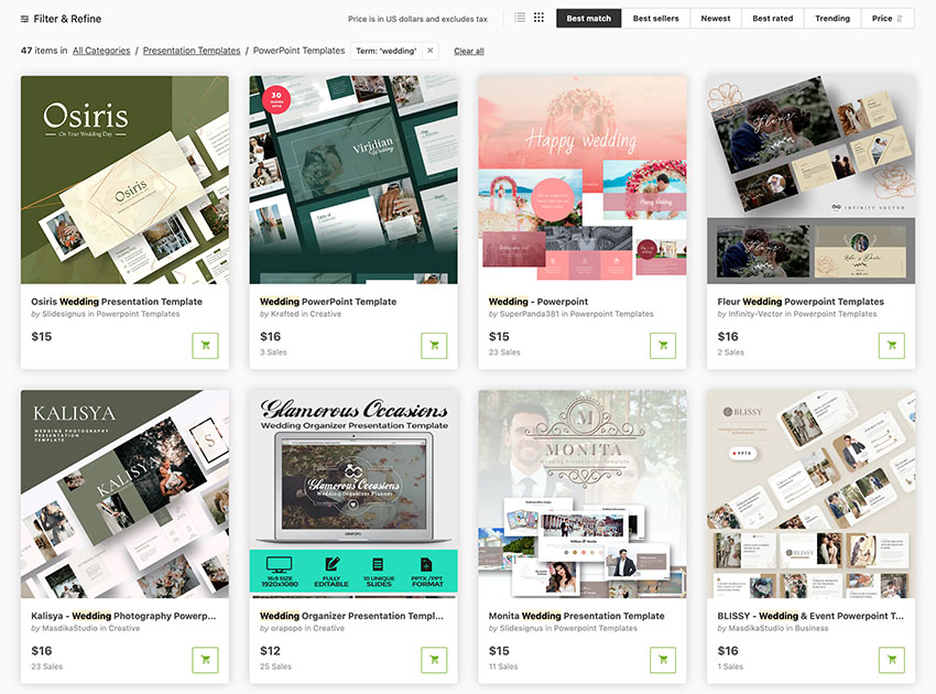 Wedding PowerPoint Themes for GraphicRiver