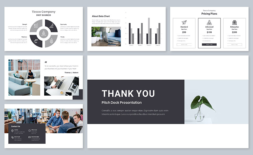 Tiesco Keynote Business Plan Template