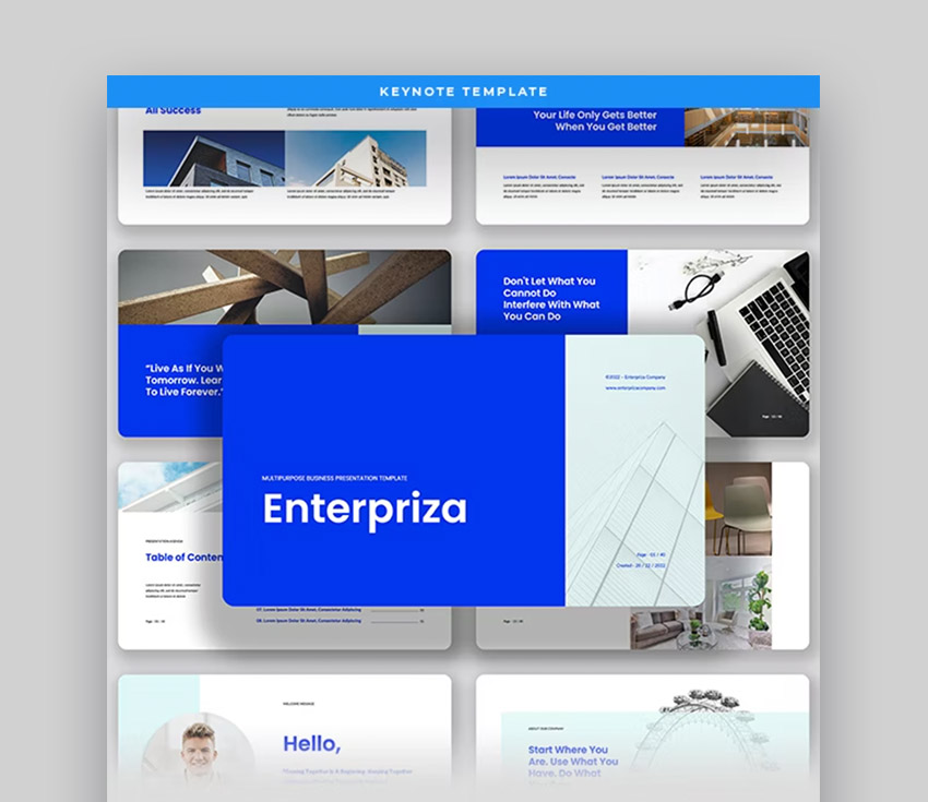 Enterpriza - Template Keynote empresarial multipropósito