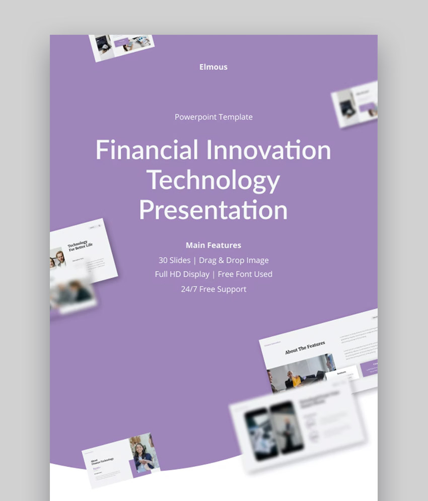 PowerPoint financiero sobre innovación tecnológica