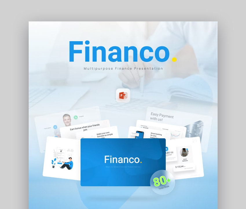 Financo - Minimalista formato PPT finanzas