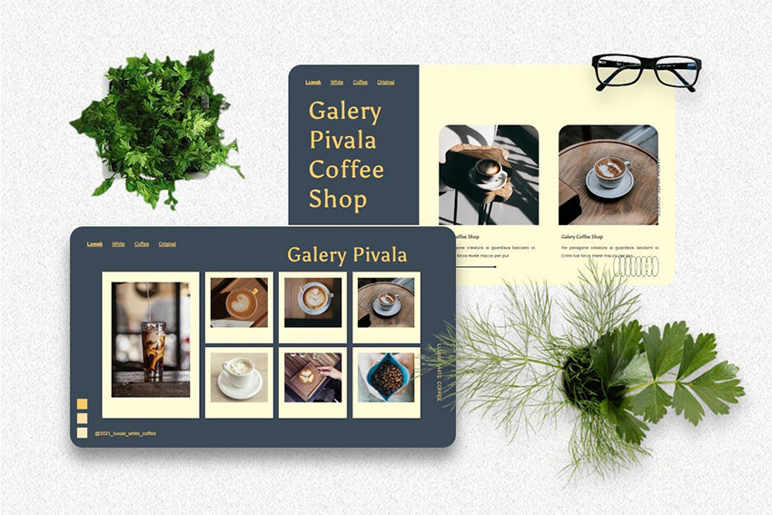 Pivala Template PPT Coffee Shop