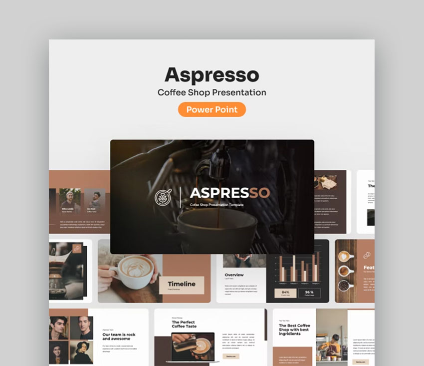  Aspresso - Presentación de Café PowerPoint