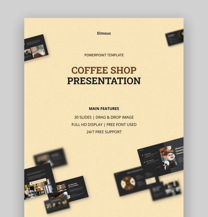 Coffee Shop Presentation - Plantilla PPT