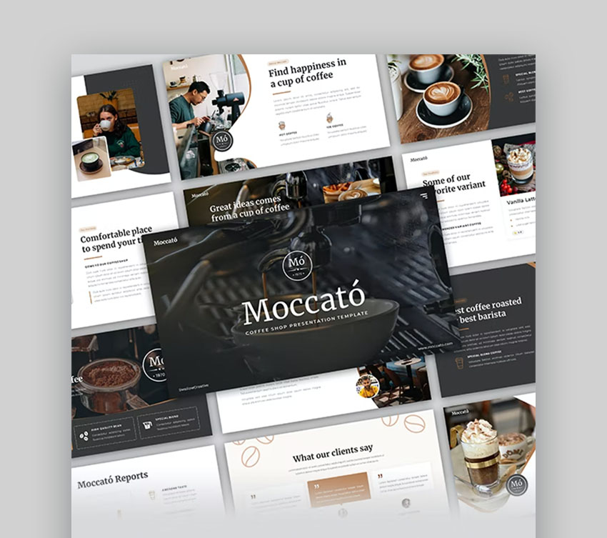 Moccato - Diapositivas de Café Google Slides