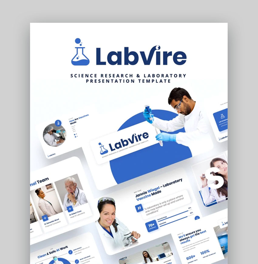 Labvire: Plantilla para la presentación de un trabajo de investigación científica y de laboratorio