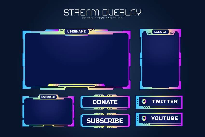Overlay Twitch Panels Template