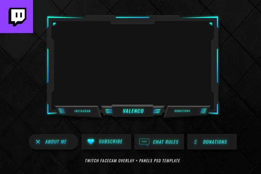 Twitch Facecam and Buttons