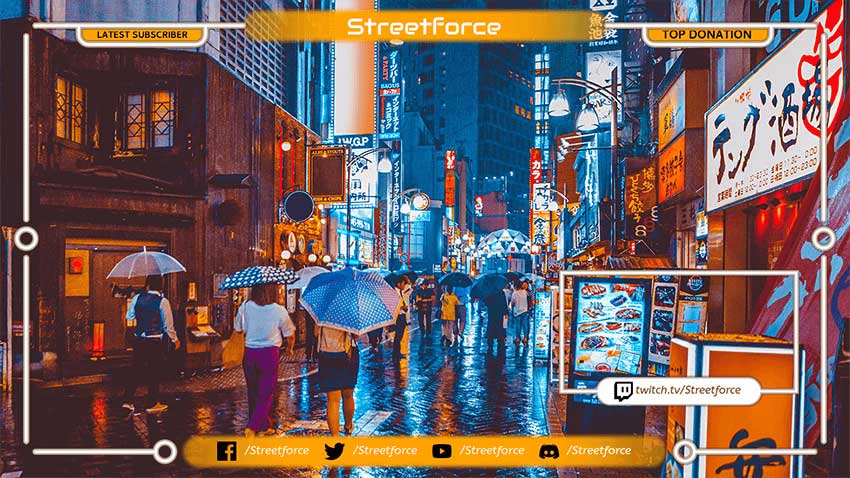 Twitch Stream Overlay Maker Template for eSport Live Streams